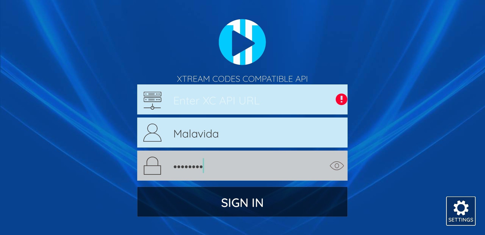 XCIPTV LOGIN